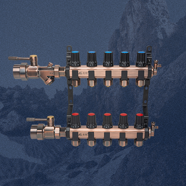 龍勝管古銅色黃銅鍛造集分水器